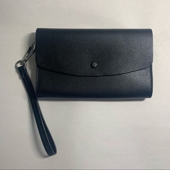 Halogen Wristlet Clutch Black - Picture 1 of 9